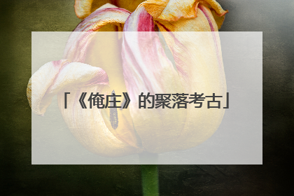 《俺庄》的聚落考古