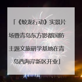 《蛟龙行动》实景片场暨青岛东方影都国防主题文旅研学基地在青岛西海岸新区开业