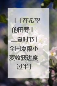 「在希望的田野上·三夏时节」全国夏粮小麦收获进度过半