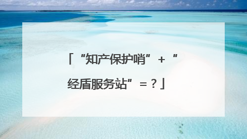 “知产保护哨”+“经盾服务站”=？