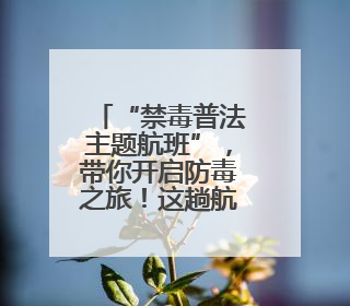 “禁毒普法主题航班”，带你开启防毒之旅！这趟航班超有料→