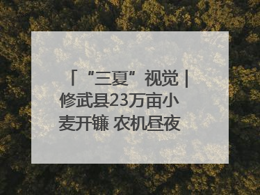 “三夏”视觉｜修武县23万亩小麦开镰 农机昼夜抢收抢种