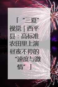 “三夏”视觉｜西平县：高标准农田里上演昼夜不停的“速度与激情”