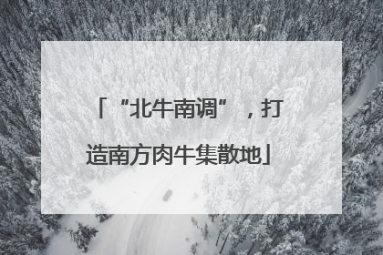 “北牛南调”，打造南方肉牛集散地