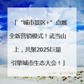 “城市景区+”点燃全新营销模式！武当山上，共聚2025巨量引擎城市生态大会！