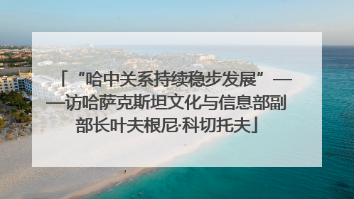 “哈中关系持续稳步发展”——访哈萨克斯坦文化与信息部副部长叶夫根尼·科切托夫