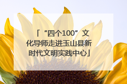 “四个100”文化导师走进玉山县新时代文明实践中心