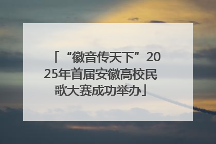 “徽音传天下”2025年首届安徽高校民歌大赛成功举办