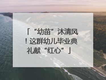 “幼苗”沐清风！这群幼儿毕业典礼献“红心”