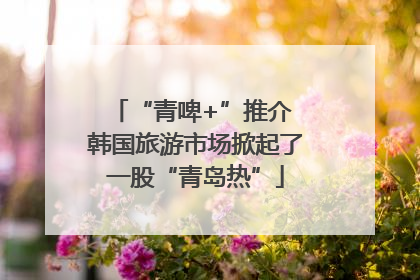 “青啤+”推介 韩国旅游市场掀起了一股“青岛热”