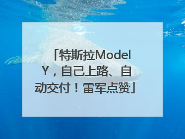 特斯拉Model Y，自己上路、自动交付！雷军点赞
