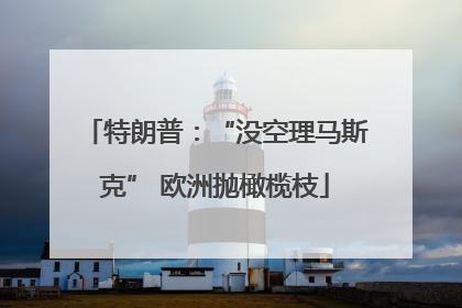 特朗普：“没空理马斯克” 欧洲抛橄榄枝