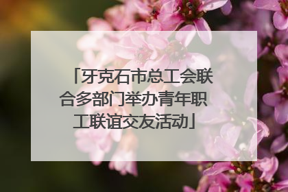牙克石市总工会联合多部门举办青年职工联谊交友活动