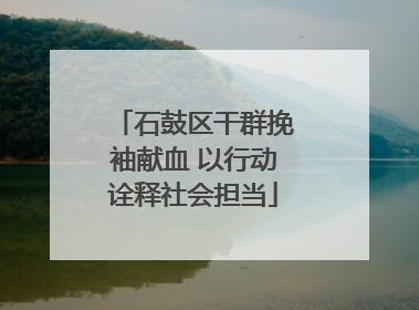石鼓区干群挽袖献血 以行动诠释社会担当