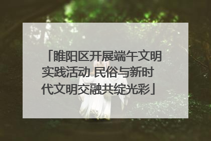睢阳区开展端午文明实践活动 民俗与新时代文明交融共绽光彩