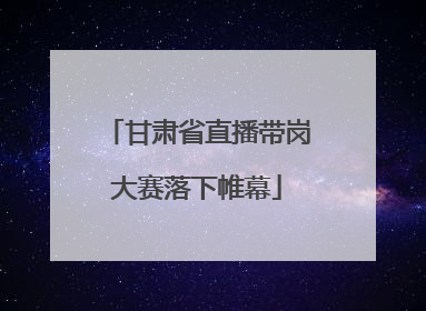 甘肃省直播带岗大赛落下帷幕
