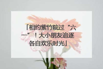 相约紫竹院过“六一”！大小朋友追逐各自欢乐时光