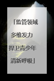 监管领域多维发力 捍卫青少年清新呼吸