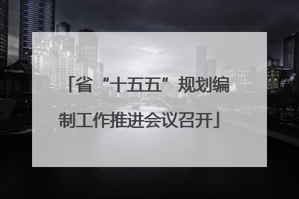 省“十五五”规划编制工作推进会议召开