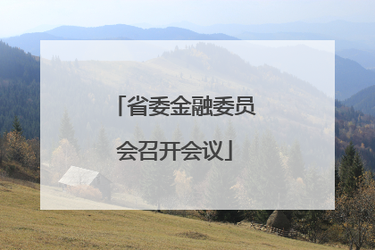 省委金融委员会召开会议