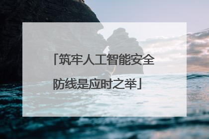 筑牢人工智能安全防线是应时之举