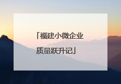 福建小微企业质量跃升记