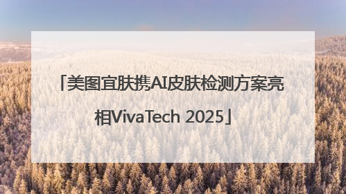 美图宜肤携AI皮肤检测方案亮相VivaTech 2025
