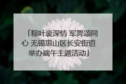 粽叶裹深情 军舞颂同心 无锡惠山区长安街道举办端午主题活动
