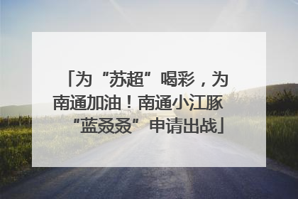 为“苏超”喝彩，为南通加油！南通小江豚“蓝叒叒”申请出战