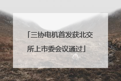 三协电机首发获北交所上市委会议通过