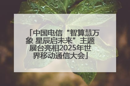 中国电信“智算慧万象 星辰启未来”主题展台亮相2025年世界移动通信大会