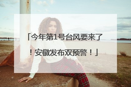 今年第1号台风要来了！安徽发布双预警！