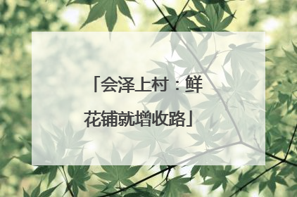 会泽上村：鲜花铺就增收路