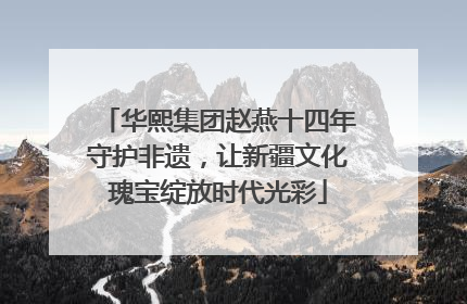 华熙集团赵燕十四年守护非遗，让新疆文化瑰宝绽放时代光彩