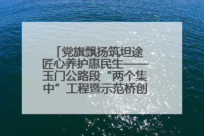 党旗飘扬筑坦途 匠心养护惠民生——玉门公路段“两个集中”工程暨示范桥创建项目圆满收官