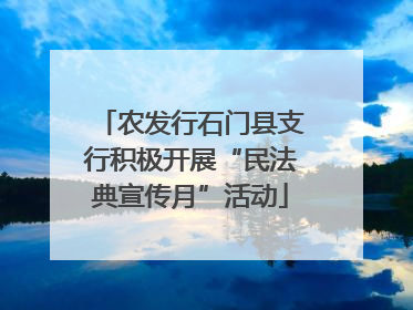 农发行石门县支行积极开展“民法典宣传月”活动