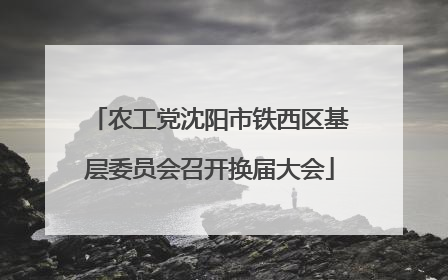 农工党沈阳市铁西区基层委员会召开换届大会
