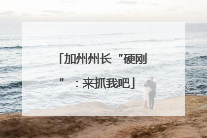 加州州长“硬刚”：来抓我吧