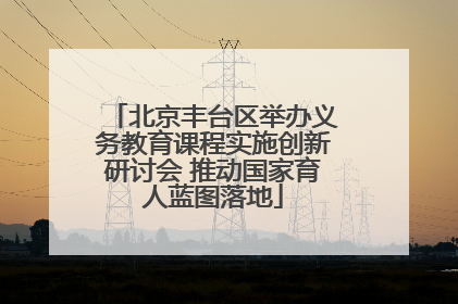 北京丰台区举办义务教育课程实施创新研讨会 推动国家育人蓝图落地