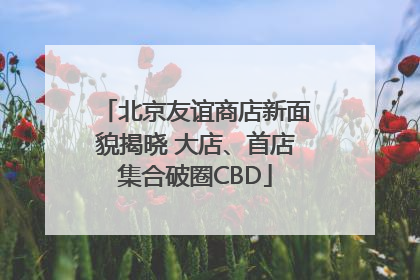 北京友谊商店新面貌揭晓 大店、首店集合破圈CBD