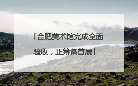 合肥美术馆完成全面验收，正筹备首展