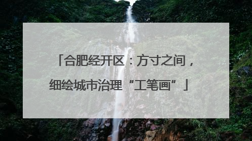 合肥经开区：方寸之间，细绘城市治理“工笔画”
