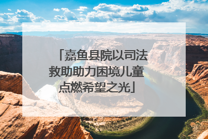 嘉鱼县院以司法救助助力困境儿童点燃希望之光