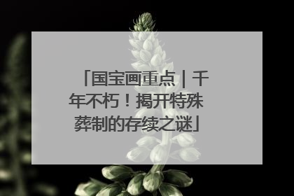 国宝画重点｜千年不朽！揭开特殊葬制的存续之谜