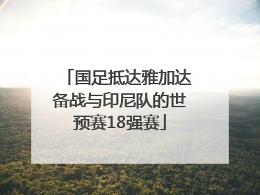 国足抵达雅加达备战与印尼队的世预赛18强赛