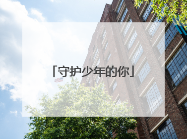 守护少年的你