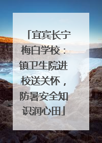 宜宾长宁梅白学校：镇卫生院进校送关怀，防暑安全知识润心田