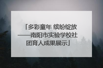 多彩童年 缤纷绽放——南阳市实验学校社团育人成果展示