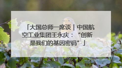 大国总师一席谈｜中国航空工业集团王永庆：“创新是我们的基因密码”