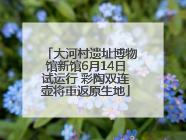 大河村遗址博物馆新馆6月14日试运行 彩陶双连壶将重返原生地